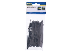 Pásek stahovací KINZO 100x2.5mm 100ks černý