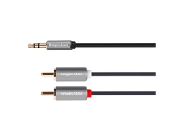 Kabel KRUGER & MATZ JACK 3.5 stereo/2xCINCH 1m KM1218 Basic