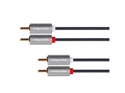 Kabel 2x Cinch konektor/2x Cinch konektor 1m KRUGER & MATZ KM1213 Basic