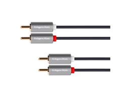 Kabel 2x Cinch konektor/2x Cinch konektor 1,8m KRUGER & MATZ KM1209 Basic