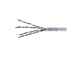 Vodič GETI UTP Cat.5e drát (305m)