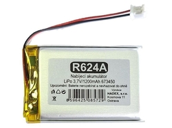 Baterie nabíjecí LiPo 3,7V/1200mAh 673450 HADEX