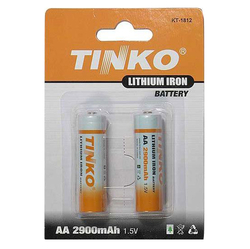 Baterie lithiová AA R6 1,5V/2900mAh TINKO  2ks