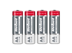 Baterie AA (R6) Zn-Cl REBEL 4ks / shrink BAT0081