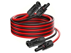Solární kabel 4mm2, červený+černý s konektory MC4,prodloužení  3m