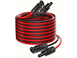 Solární kabel 4mm2, červený+černý s konektory MC4,prodloužení  5m