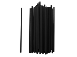 Brčka plast ORION 50ks černé pro opakované použití