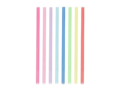 Brčka plast ORION 50ks mix barev pro opakované použití