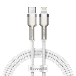 Kabel BASEUS Cafule USB-C/Lightning 2m White 20W