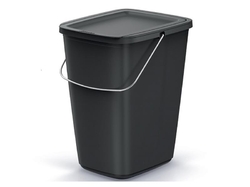 Koš odpadkový COMPACTA Q FLAP BASIC černý 9l