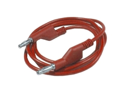 Kabel propojovací 1mm2/ 2m s banánky červený HADEX N535A