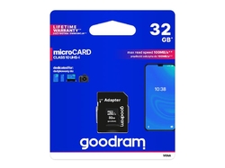 Karta paměťová GOODRAM micro SD 32 GB s adaptérem