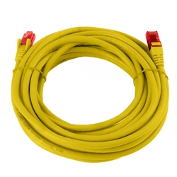 Kabel RJ45 CAT 6 U/UTP AWG24 żółty 7,5m