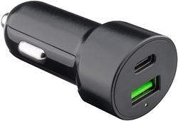 USB-C PD QC 48W USB nabíječka do auta Goobay