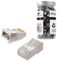 Průchozí zástrčka RJ45, Cat5e FTP PT-RJ455FT-0 100ks