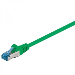 CAT 6A S/FTP LAN Patchcord kabel zelený 0,5m