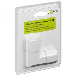 Roh pro Goobay COVER lištu 33mm Bílá
