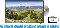 Kempingová televize Auto Royal III 24" S2/T/C CI+ DVD H.265