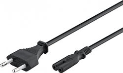 C7 Goobay osmičkový napájecí kabel, černý 1,8m