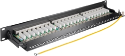 Patch panel FTP CAT 6A Stíněný 24portový Goobay