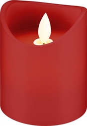 Červené LED svíčky Goobay 7,5x10cm SET 4x