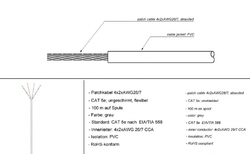 CAT5e U/UTP AWG 24/1 kroucený pár Goobay šedý 305m