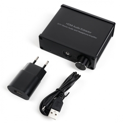 HDMI-HDMI + audio konektor nebo R/L extraktor SPH-AE11