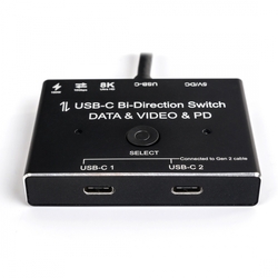 USB-C slučovač nebo rozbočovač 2x1 1x2 SPC-BID01