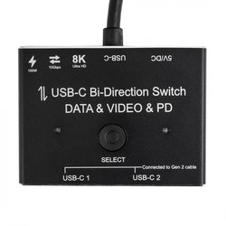Slučovač/rozdělovač USB-C 2x1 1x2 SPC-BID01