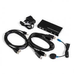 KVM přepínač USB + DP 2/1 Spacetronik SPD-KVM02