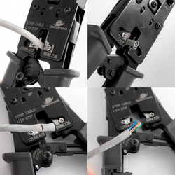 Krimpovač RJ45/RJ12/RJ11 s testerem LAN NT-CT04