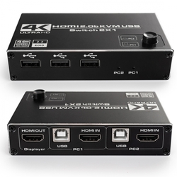 KVM přepínač USB + HDMI 2/1 Spacetronik SPH-KVM22
