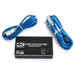 KVM přepínač USB + HDMI 2/1 Spacetronik SPH-KVM22