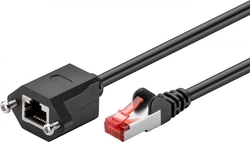 LAN kabel CAT7 prodlužovací kabel, černý, 5m