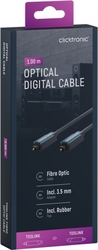 Optický kabel CICKTRONIC Toslink + ad. Jack 1m