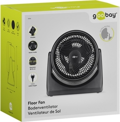 9" 30W podlahový ventilátor Goobay, černý