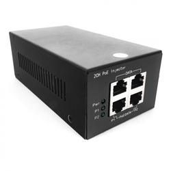PoE+ napájení injektoru 2x30W Gigabit POE220 