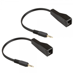 Audio 3,5mm jack prodlužovací kabel s LAN SPA-A02