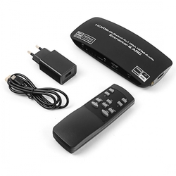 2v1 HDMI slučovač s audio extraktorem 1/4 SPH-RAE04