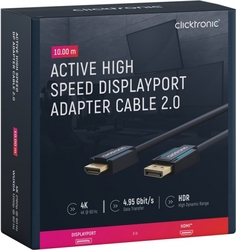 CICKTRONIC DisplayPort DP - HDMI 2.0 4K kabel 10m