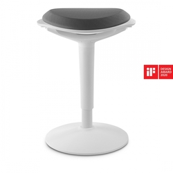 Aktivní ergonomická stolička Zippy (bílá a šedá)