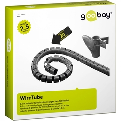 Kabelový kryt WireTube Goobay 2,5 m černý