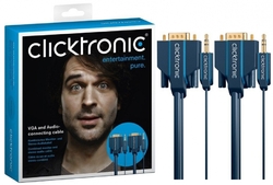 Kabel VGA + Audio CLICKTRONIC 3 m