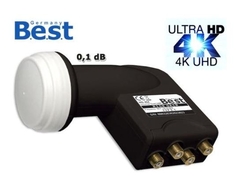 LNB Quad BEST HG 404 Ultra černá 0,1 dB