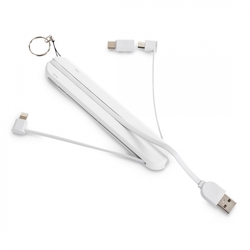 2v1 USB-A kabel - micro+Lightning + USB-C adaptér