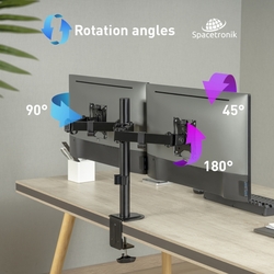 Držák na dva monitory Spacetronik SPA-120