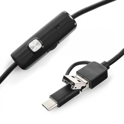 USB endoskopová kamera 3v1 IP67 7mm SPU-E01 5m