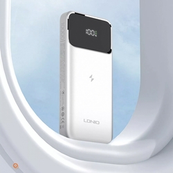 Powerbanka LDNIO 10000 mAh Qi indukční magnet USB-C