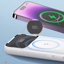 Powerbanka LDNIO 10000 mAh Qi indukční magnet USB-C