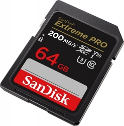 Paměťová karta SANDISK Extreme Pro SDXC 64GB V30